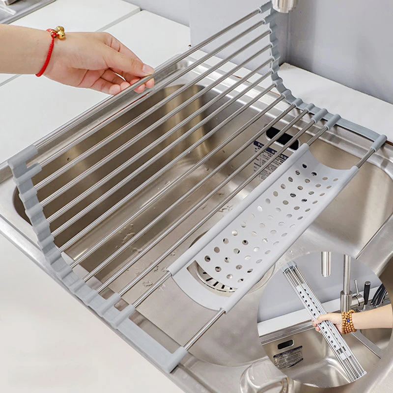 Server Rack Shelf - Stainless Sink Drainer Holder Portable Drying