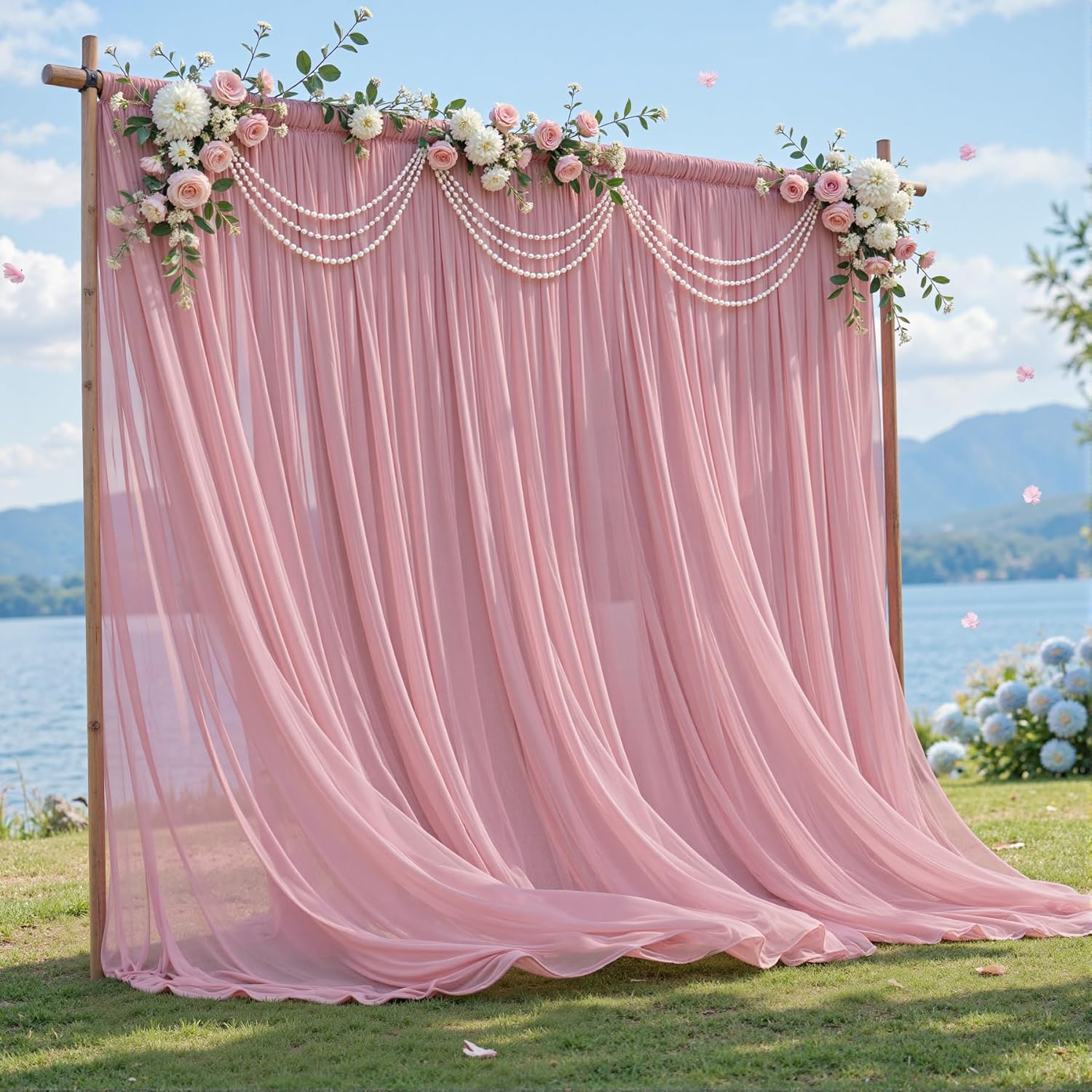 Office Tech Background - Chiffon Backdrop Curtain,Wrinkle-Free Sheer Fabric Photo