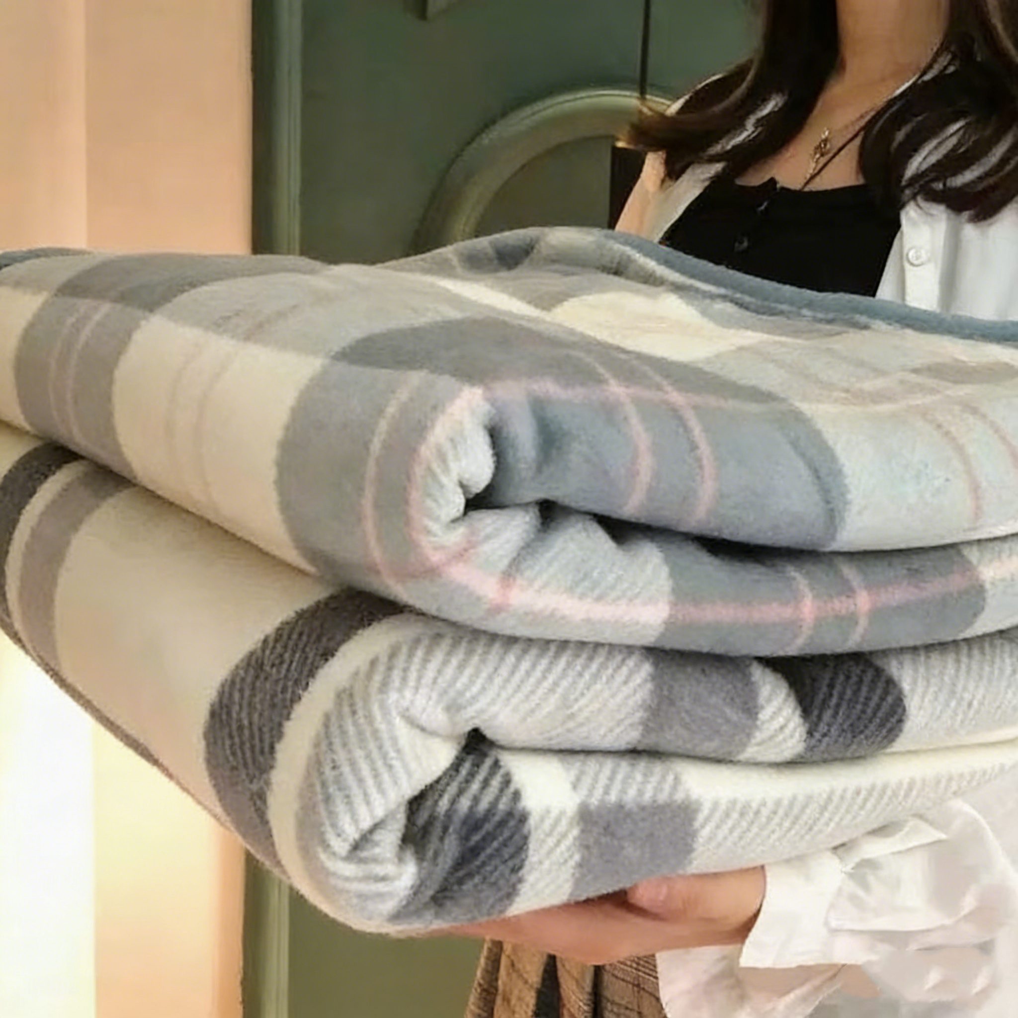 1pc Wearable Blankets Shawl Bl - Office Tech ulasan dan harga