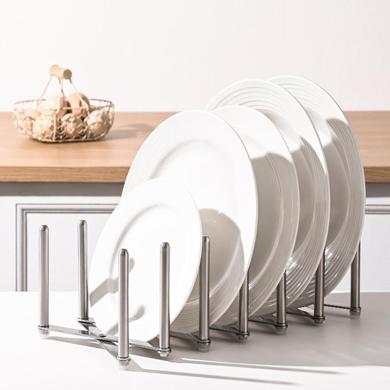 Pot Lid Rack Pan Lid Organizer - Server Rack Shelf ulasan dan harga