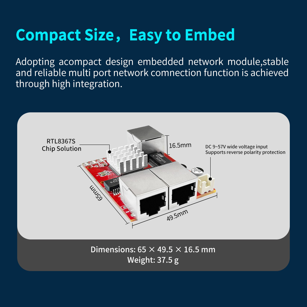ONTi Mini 3/5 ports 10/100/100 - Ethernet Switch 8 Port ulasan dan harga