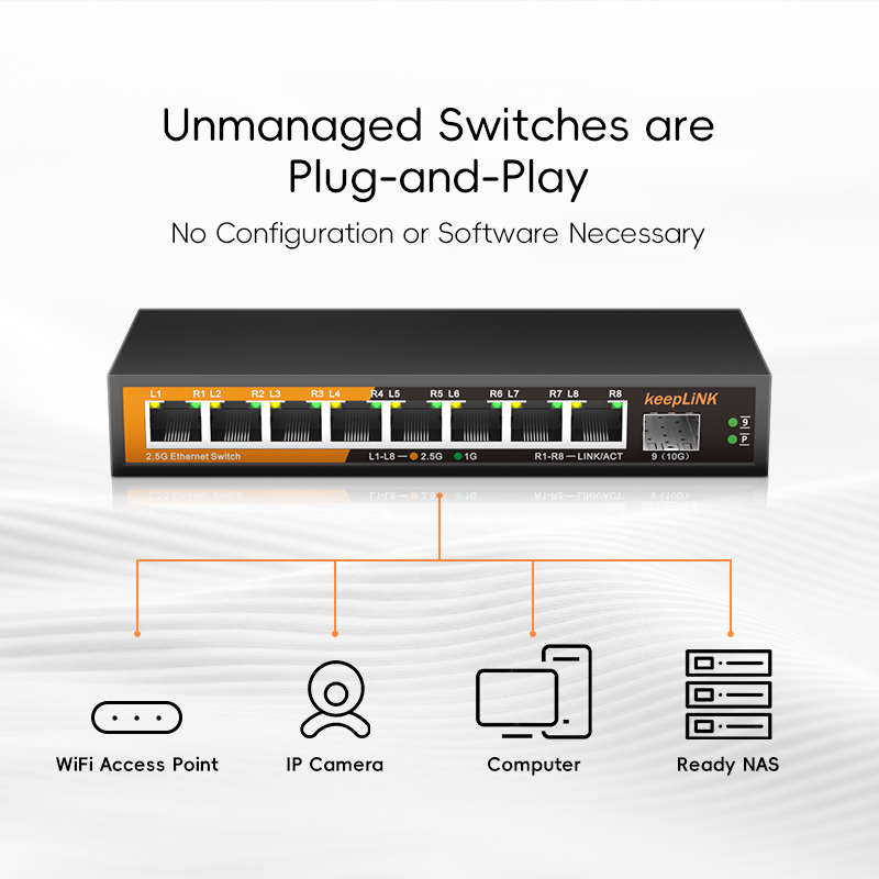 KeepLiNK 8-Port 2.5Gbps Ethern - Ethernet Switch 8 Port ulasan dan harga