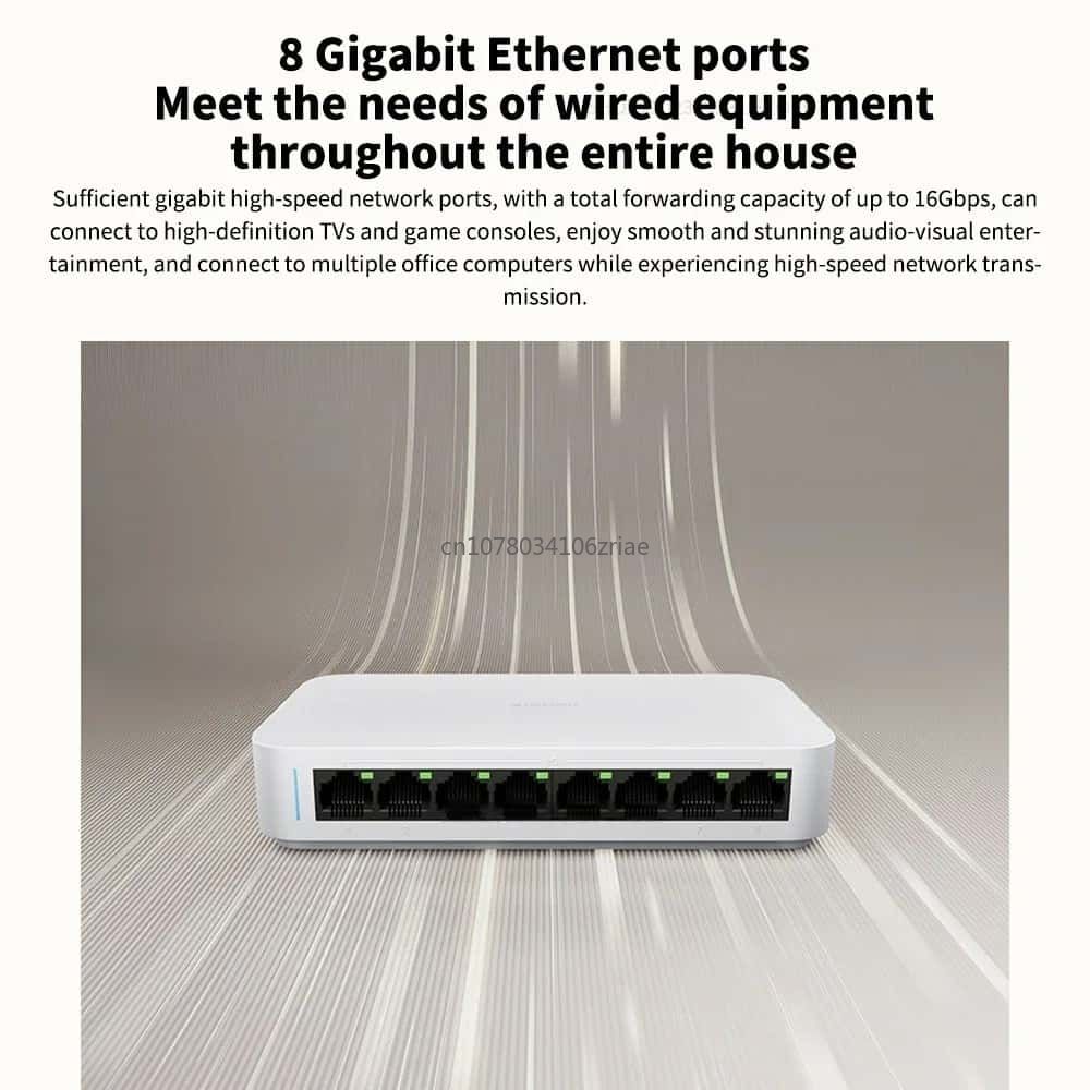 Origina Xiaomi Gigabit Etherne - Ethernet Switch 8 Port ulasan dan harga