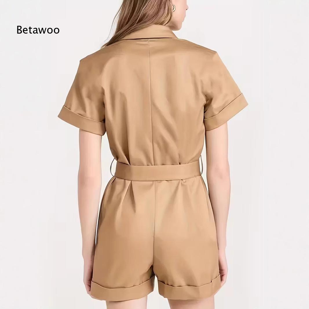 Khaki Short Sleeve Utility Pla - Office Tech ulasan dan harga