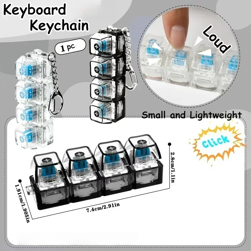 1pcs LED Keyboard Keycap Stres - Office Productivity Tech ulasan dan harga