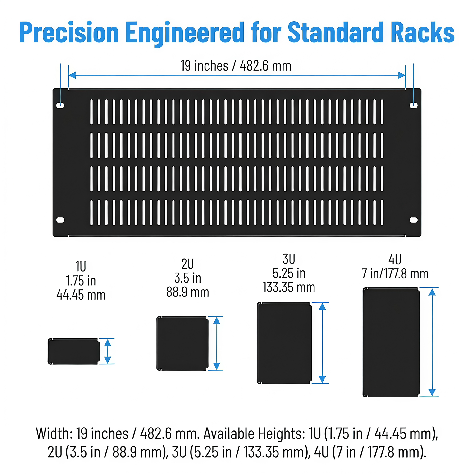 1/2/5Pcs 1U/2U/3U/4U Metal Bla - Server Rack Shelf ulasan dan harga