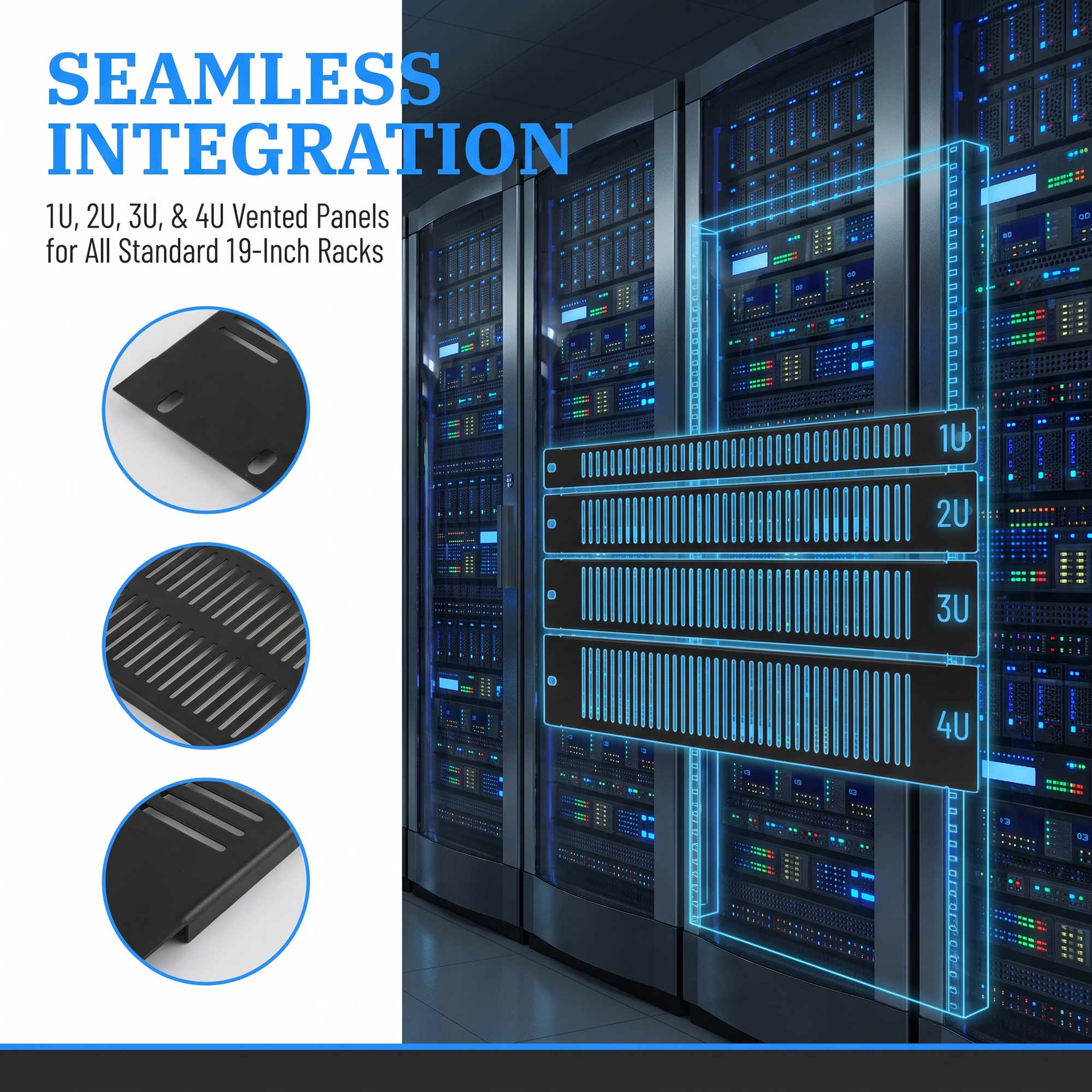 1/2/5Pcs 1U/2U/3U/4U Metal Bla - Server Rack Shelf ulasan dan harga