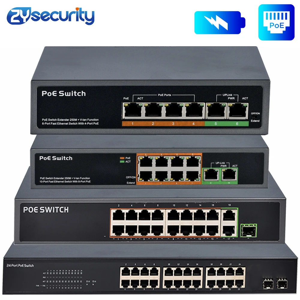 4 8 16 24 Port Poe Switch IEEE - Ethernet Switch 8 Port ulasan dan harga