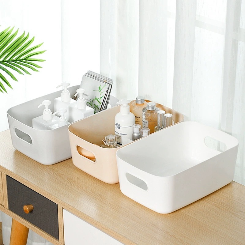 Plastic Storage Bin with Handl - Office Tech ulasan dan harga