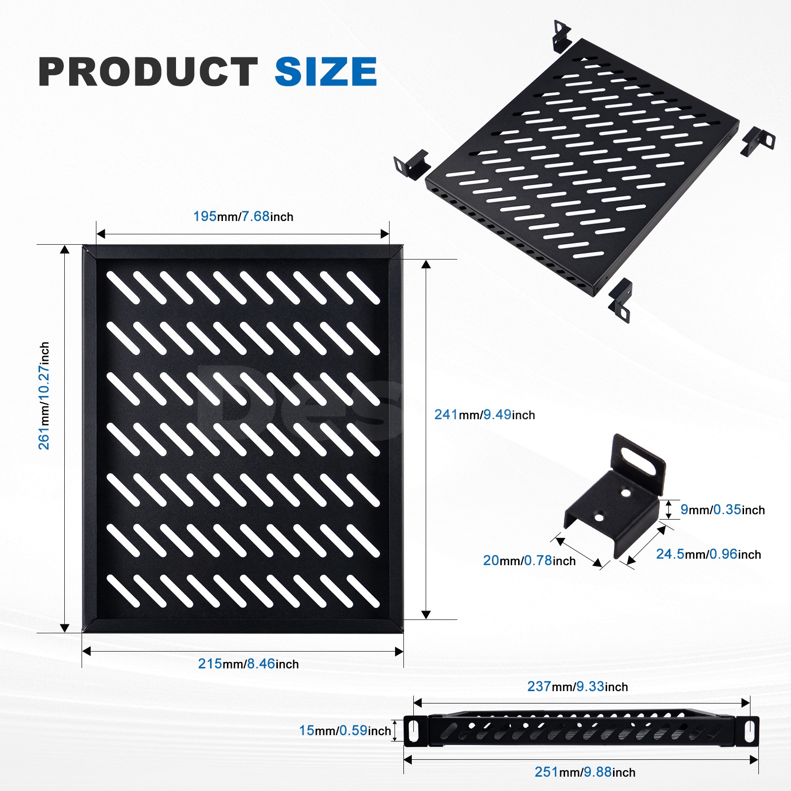 DeskPi RackMate Accessories 10 - Server Rack Shelf ulasan dan harga