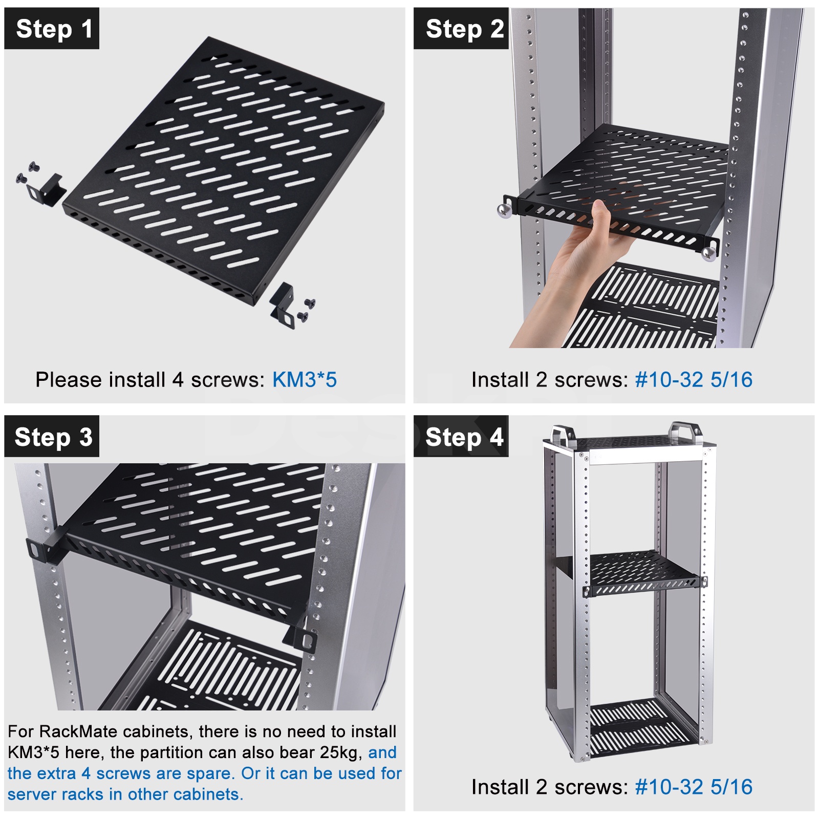 DeskPi RackMate Accessories 10 - Server Rack Shelf ulasan dan harga