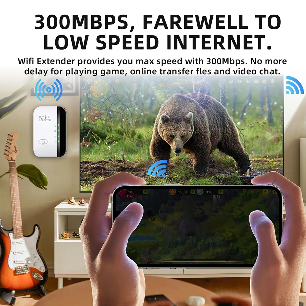 High-Performance 300Mbps WiFi  - Office Tech ulasan dan harga