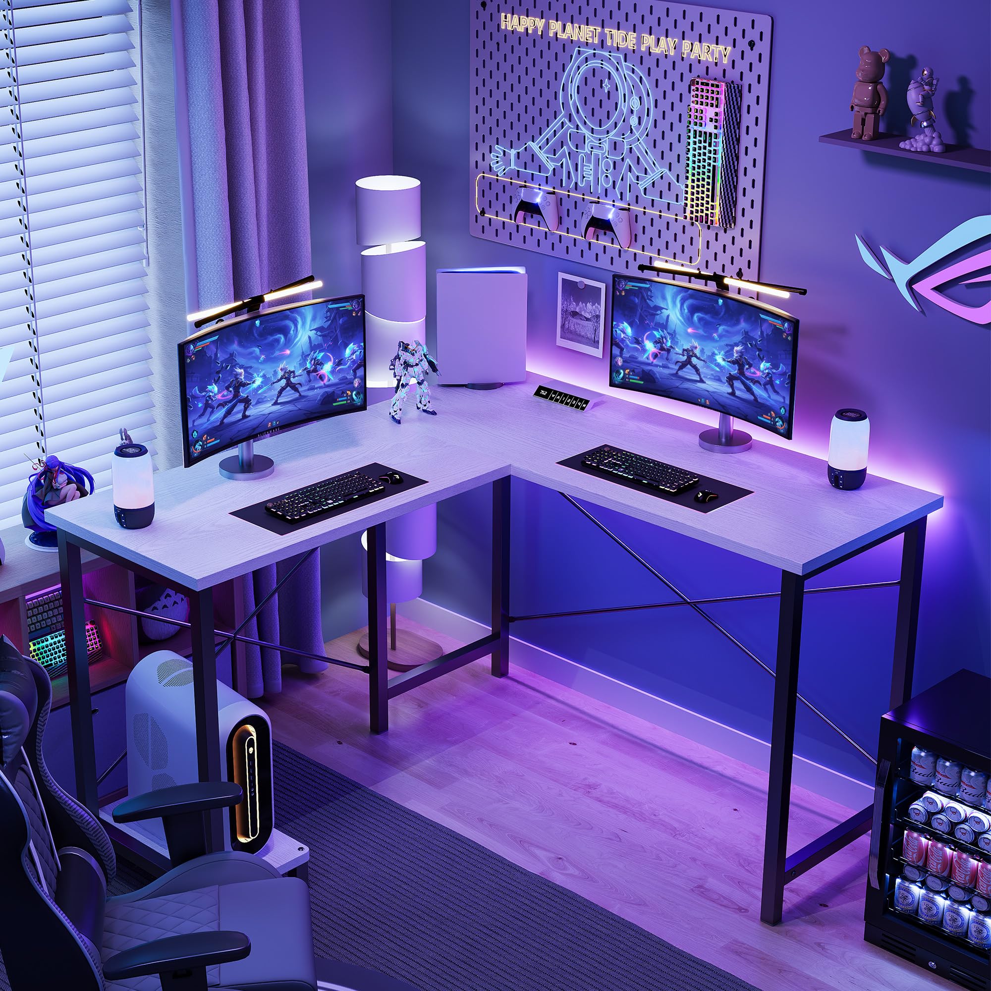 JHK 50 Inch L Shaped Desk Comp - Office Xp ulasan dan harga