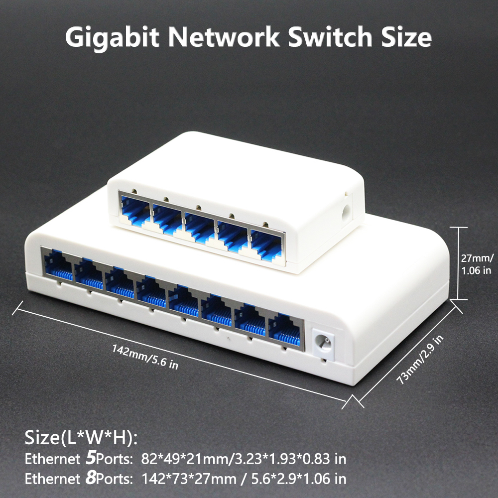 RJ45 5/8 port 10/100/1000Mbps  - Ethernet Switch 8 Port ulasan dan harga