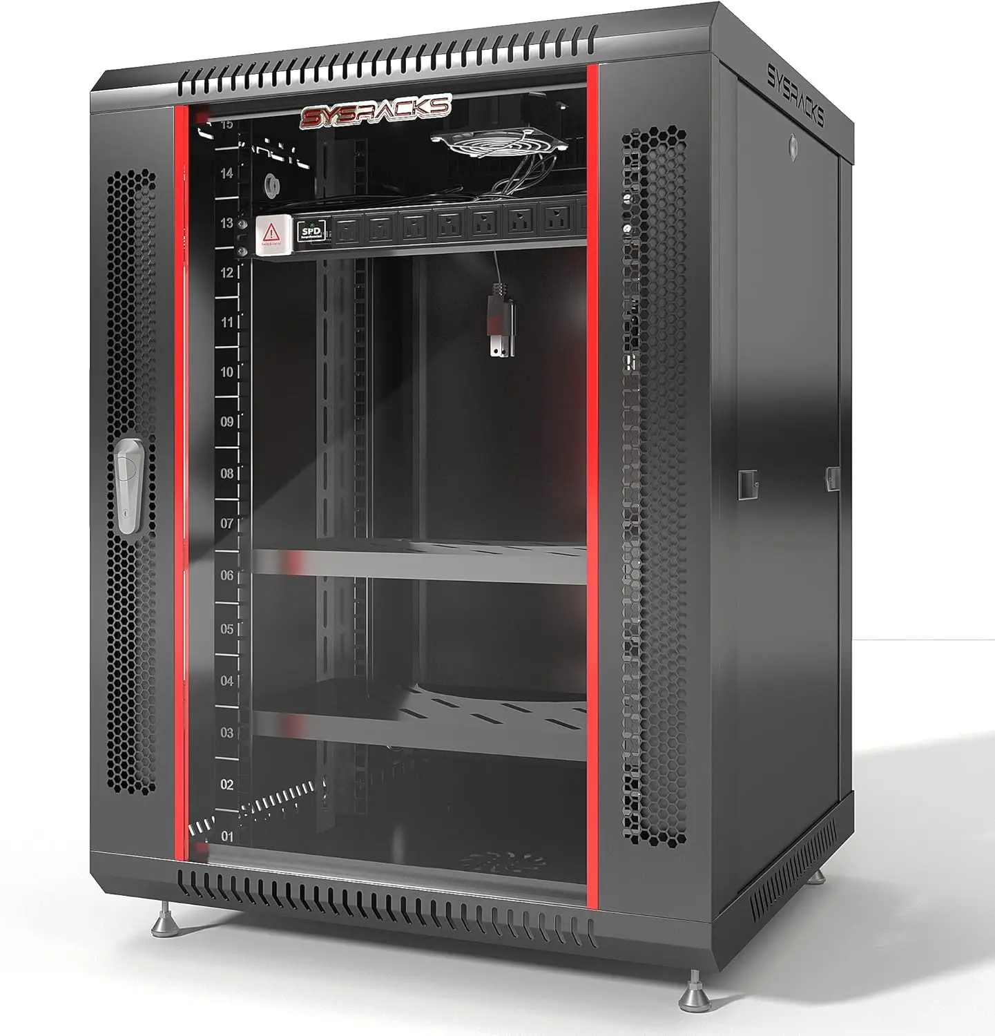 15U Wall Mount Server Rack Cab - Server Rack Shelf ulasan dan harga