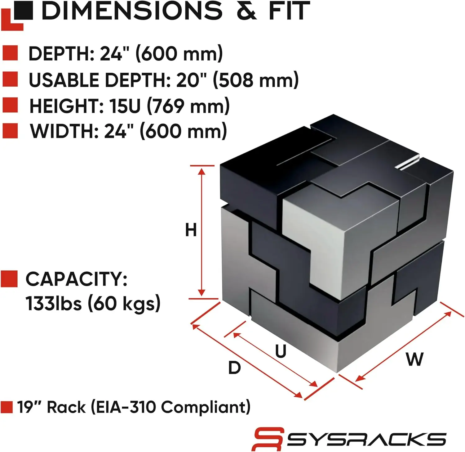 15U Wall Mount Server Rack Cab - Server Rack Shelf ulasan dan harga