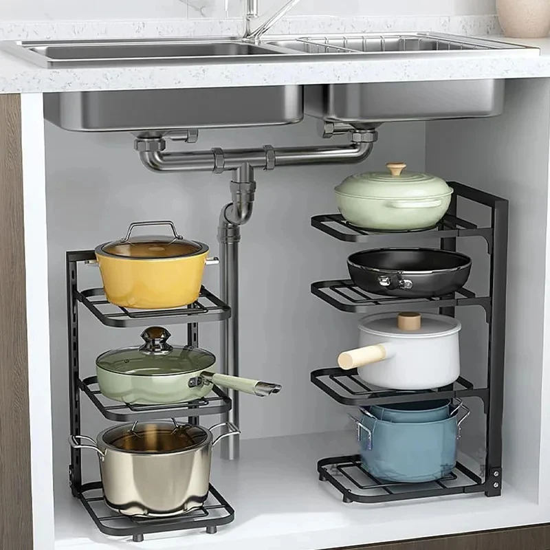 Adjustable Height Under Sink O - Server Rack Shelf ulasan dan harga