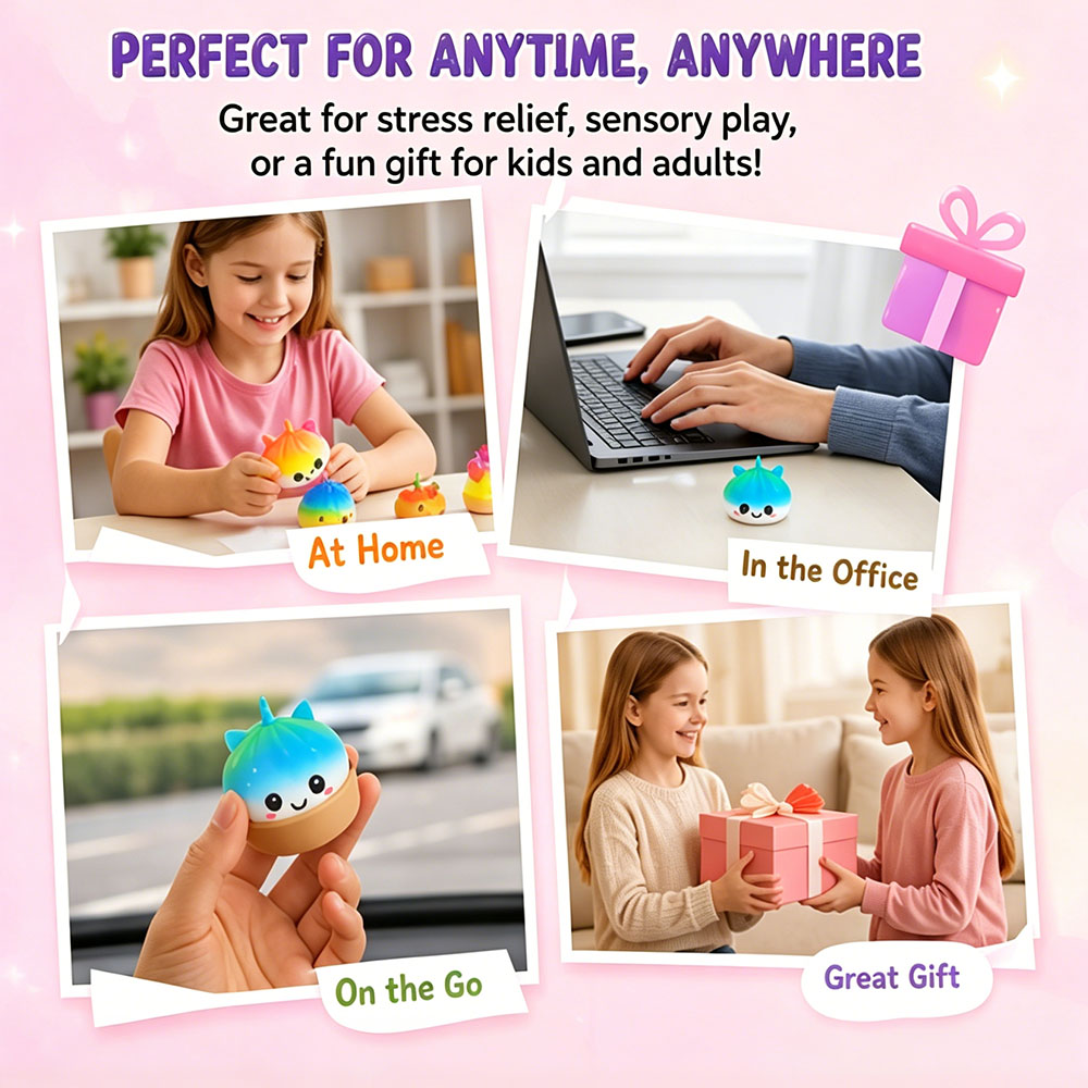 Jumbo Unicorn Bao Bun Squishy  - Office Tech ulasan dan harga