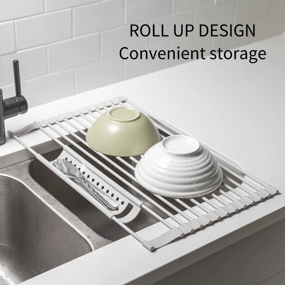 Kitchen Foldable Sink Plate St - Server Rack Shelf ulasan dan harga