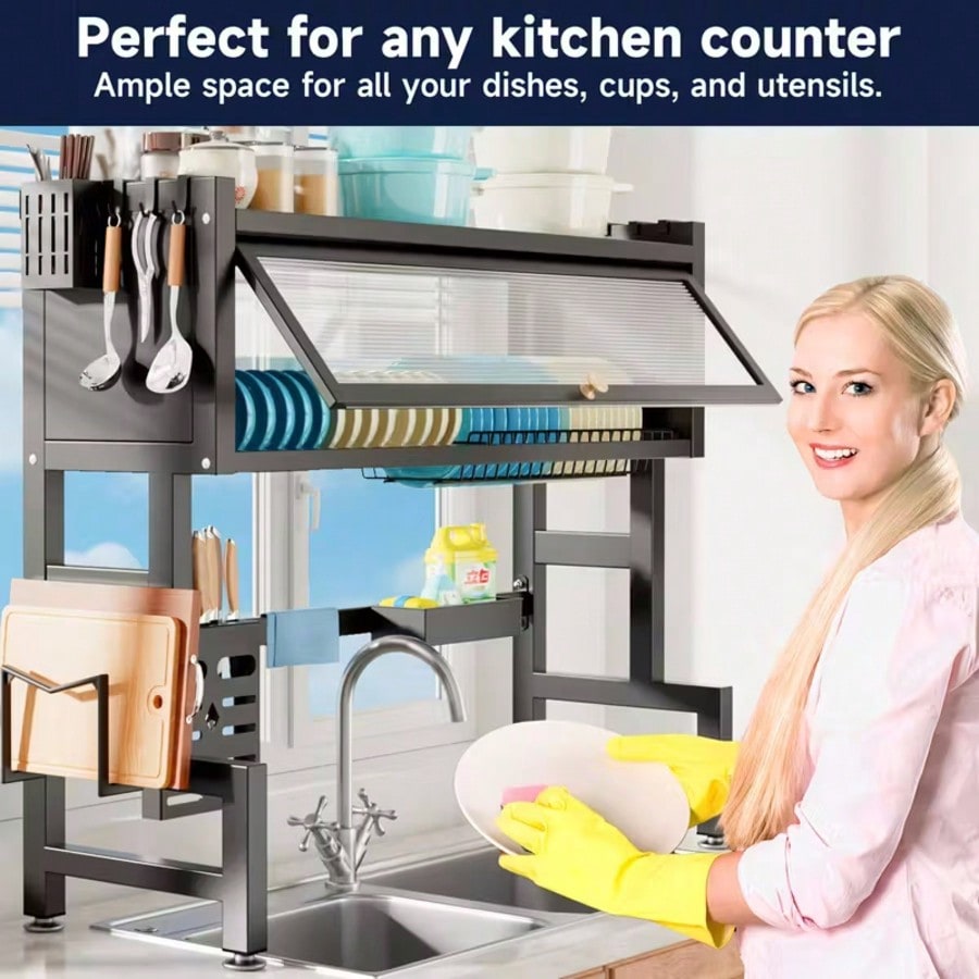 HanTai Over The Sink Dish Drai - Server Rack Shelf ulasan dan harga
