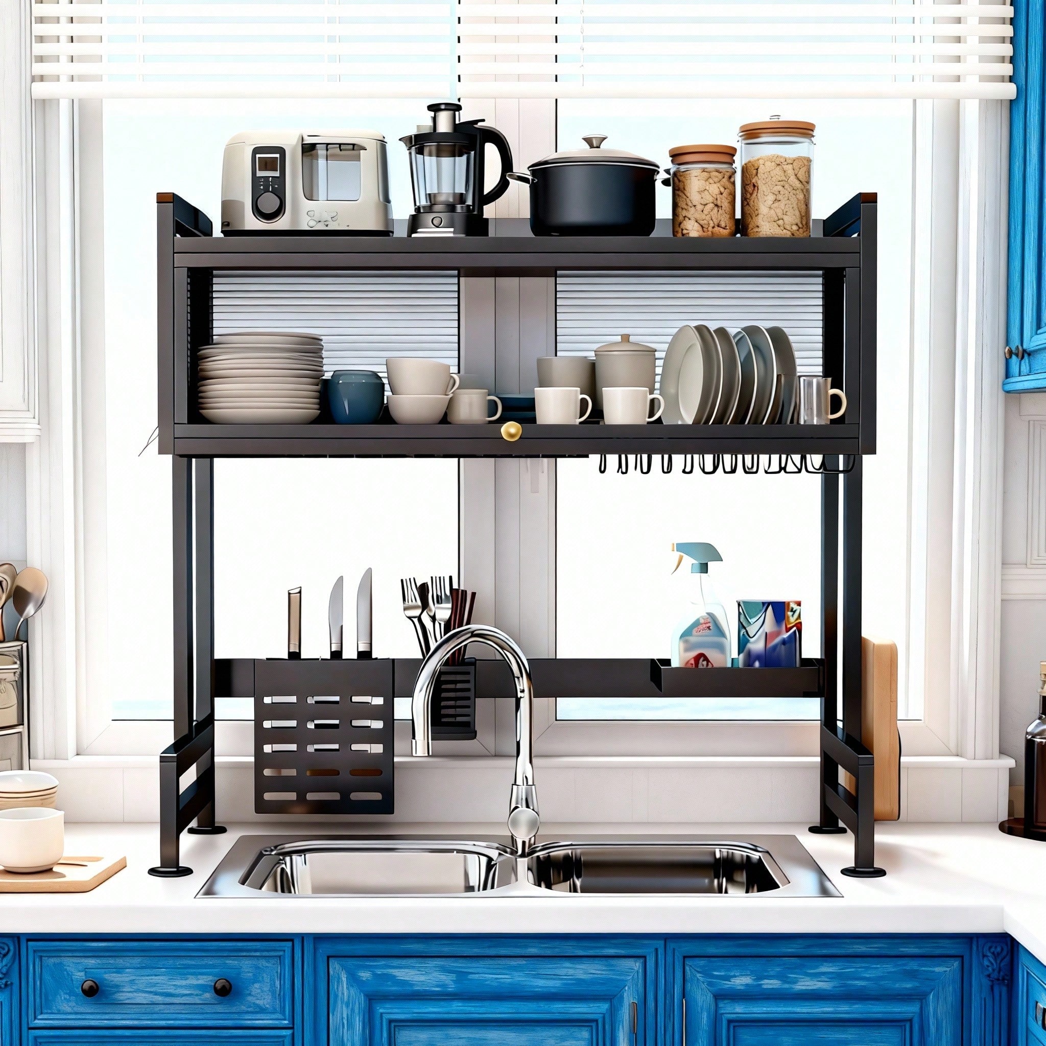 HanTai Over The Sink Dish Drai - Server Rack Shelf ulasan dan harga