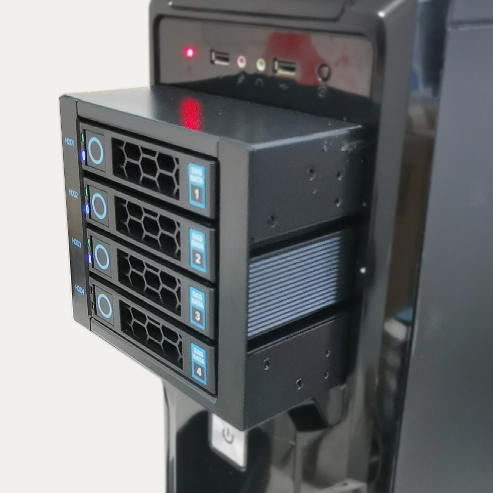4-Bay Hot Swap Hard Disk Cage  - Server Rack Shelf ulasan dan harga