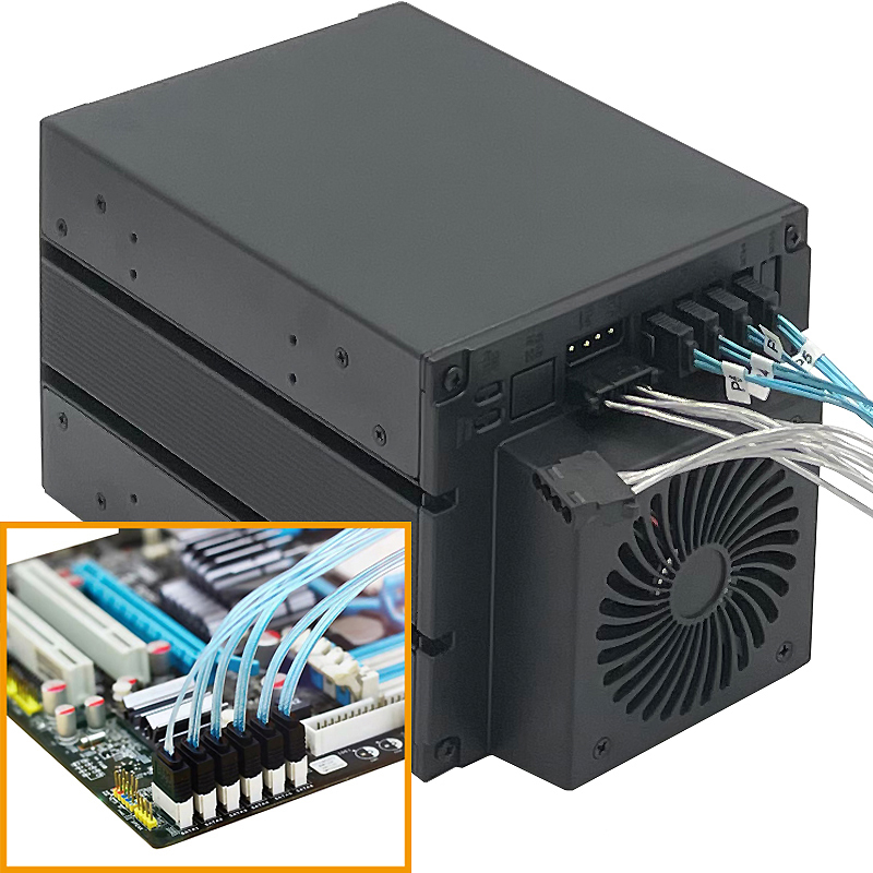 4-Bay Hot Swap Hard Disk Cage  - Server Rack Shelf ulasan dan harga