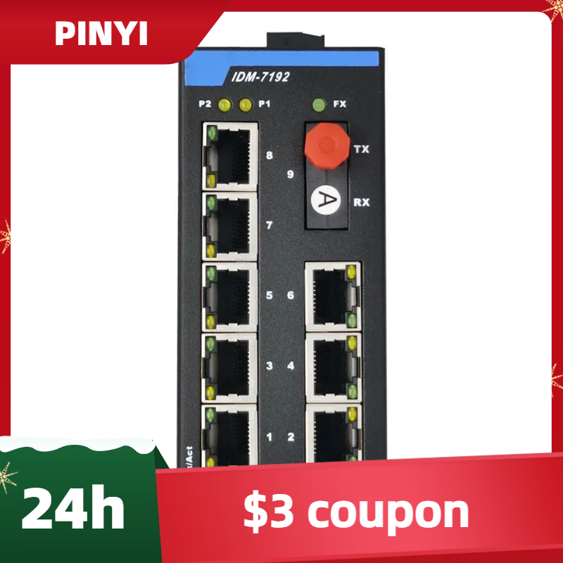 IDM-7192-FC1 DIN Rail 9-Port I - Ethernet Switch 8 Port ulasan dan harga