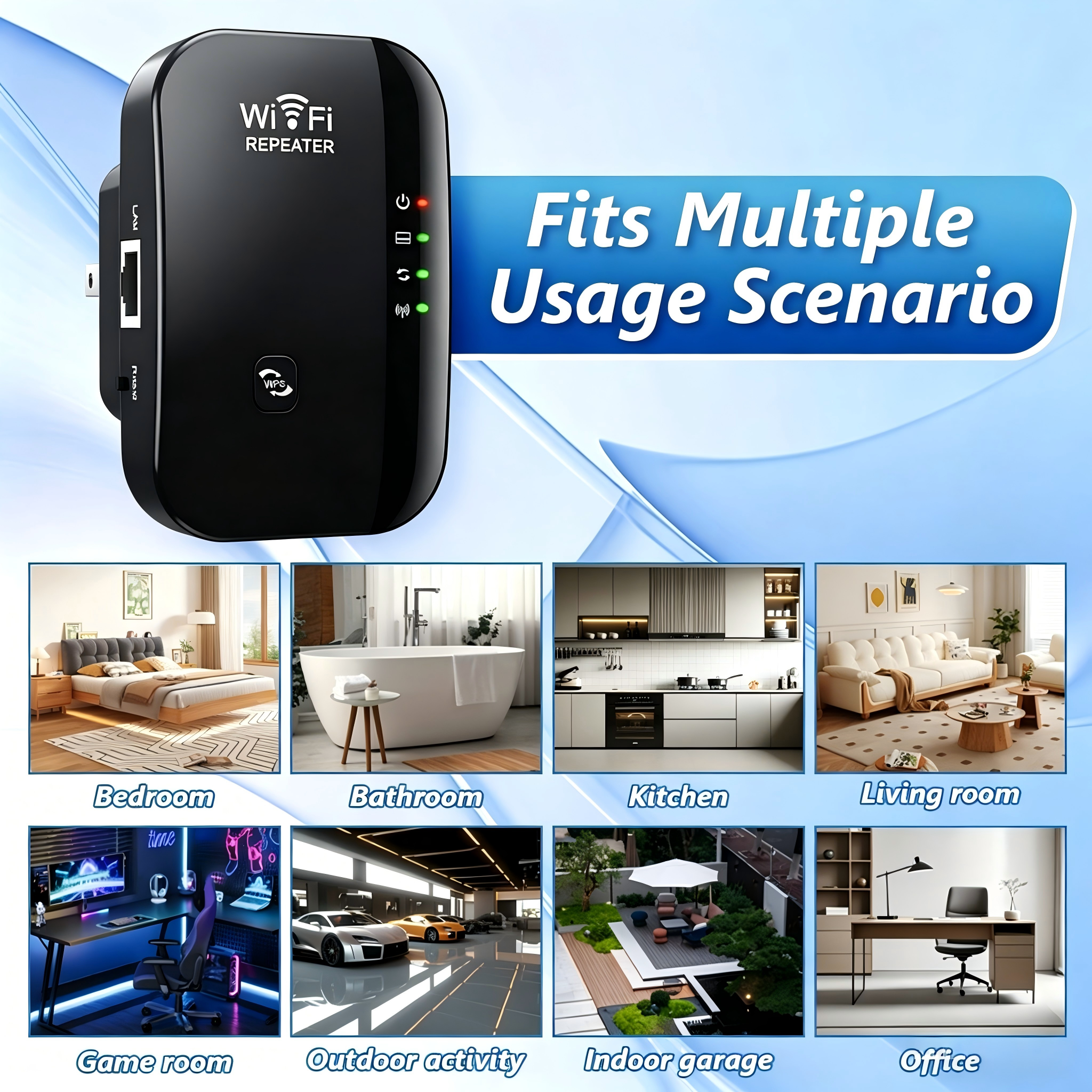 Wireless 300M 2.4GHz WiFi Rang - Office Tech ulasan dan harga