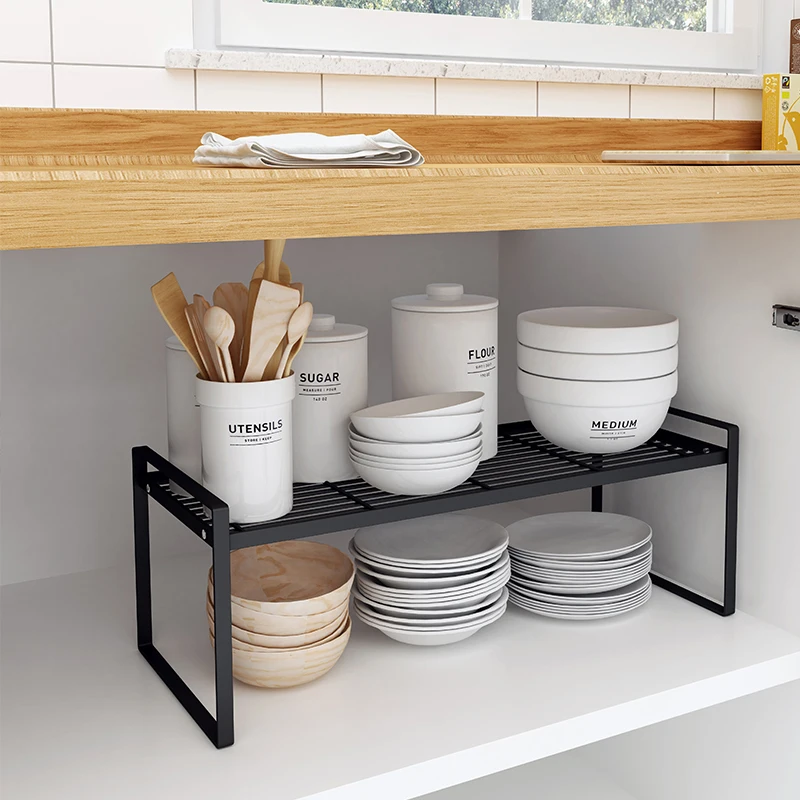 Steel Kitchen Dishes Bowl Stor - Server Rack Shelf ulasan dan harga