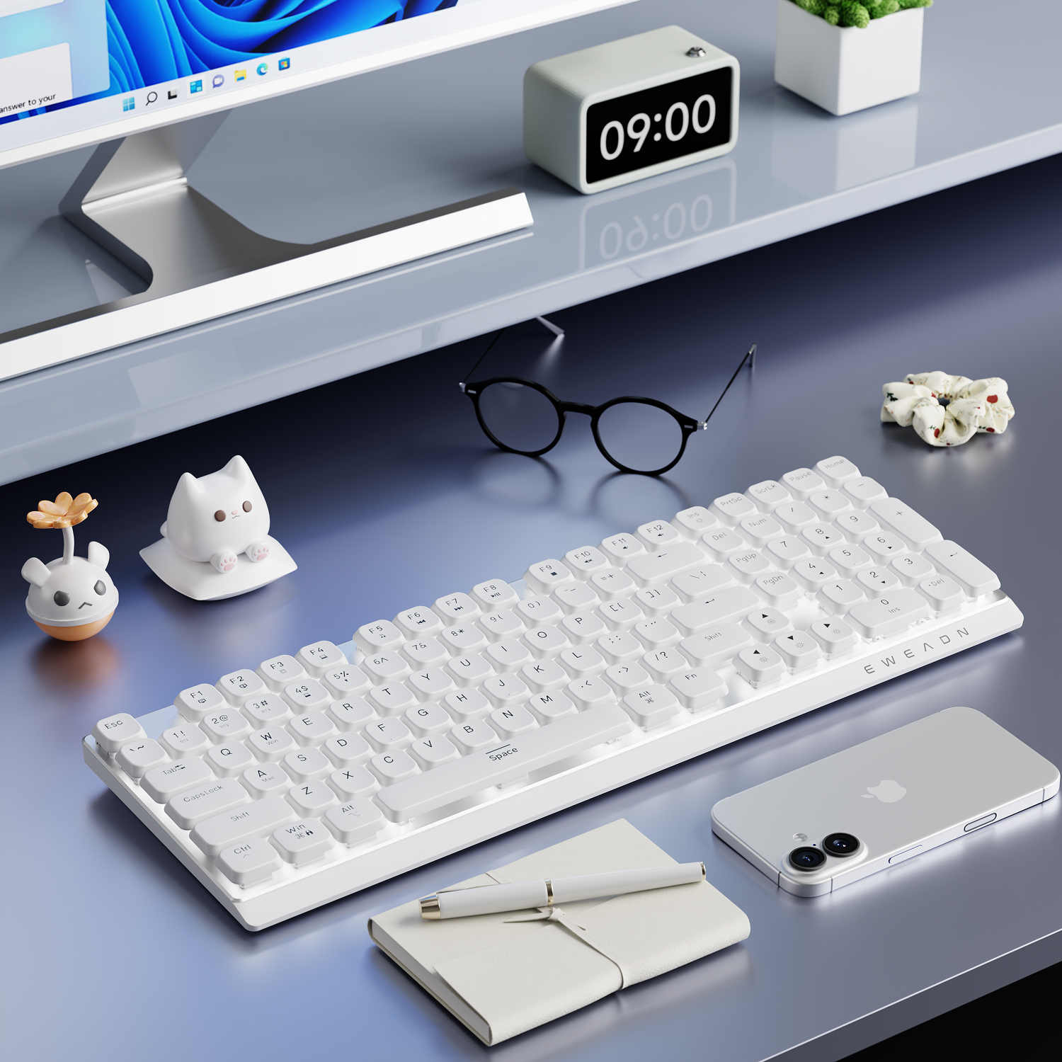 EWEADN Wireless Low-Profile Me - Office Tech ulasan dan harga