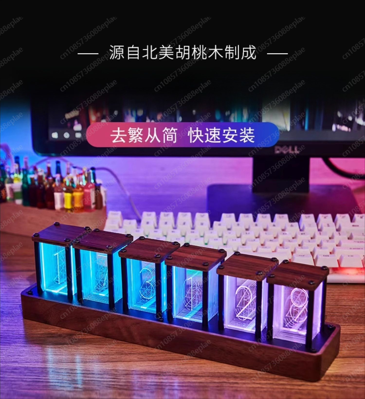 Nixie Tube Clock with Real Woo - Tech Office Youtube ulasan dan harga
