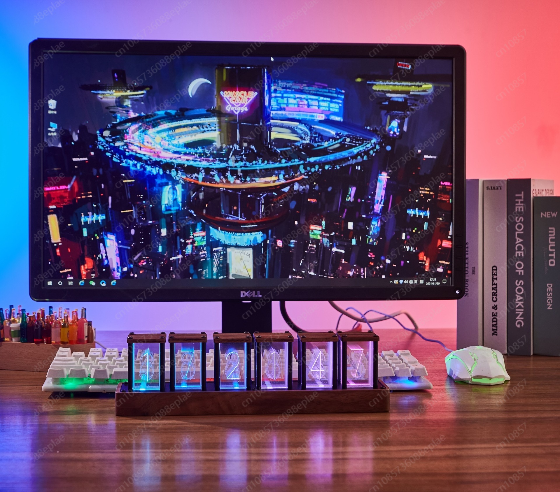 Nixie Tube Clock with Real Woo - Tech Office Youtube ulasan dan harga