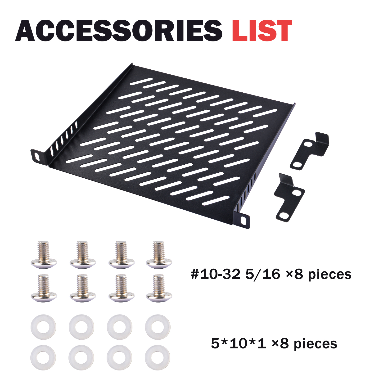 DeskPi 0.5U 10 inch Rack Shelf - Server Rack Shelf ulasan dan harga