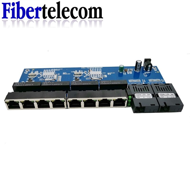 Reverse PoE Switch 8 RJ45 2 SC - Ethernet Switch 8 Port ulasan dan harga