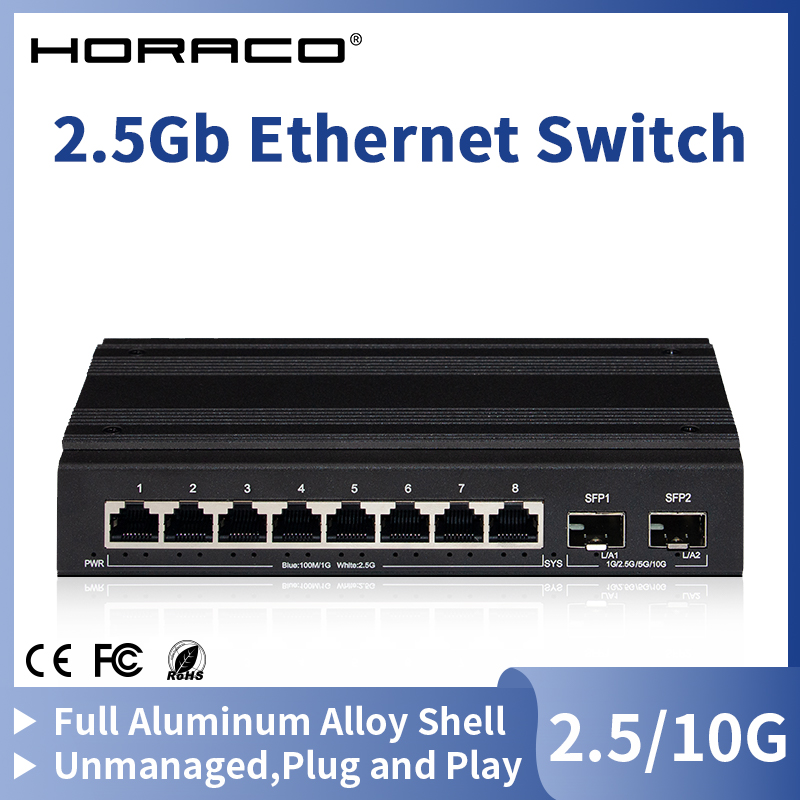 HORACO 2.5G Network Switch 8 P - Ethernet Switch 8 Port ulasan dan harga