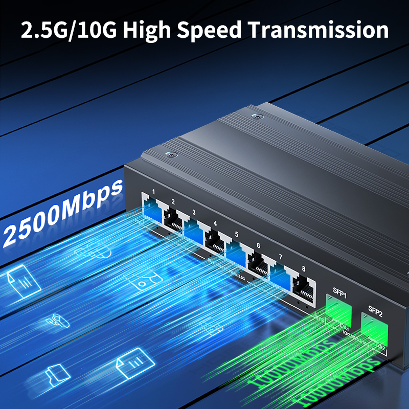 HORACO 2.5G Network Switch 8 P - Ethernet Switch 8 Port ulasan dan harga
