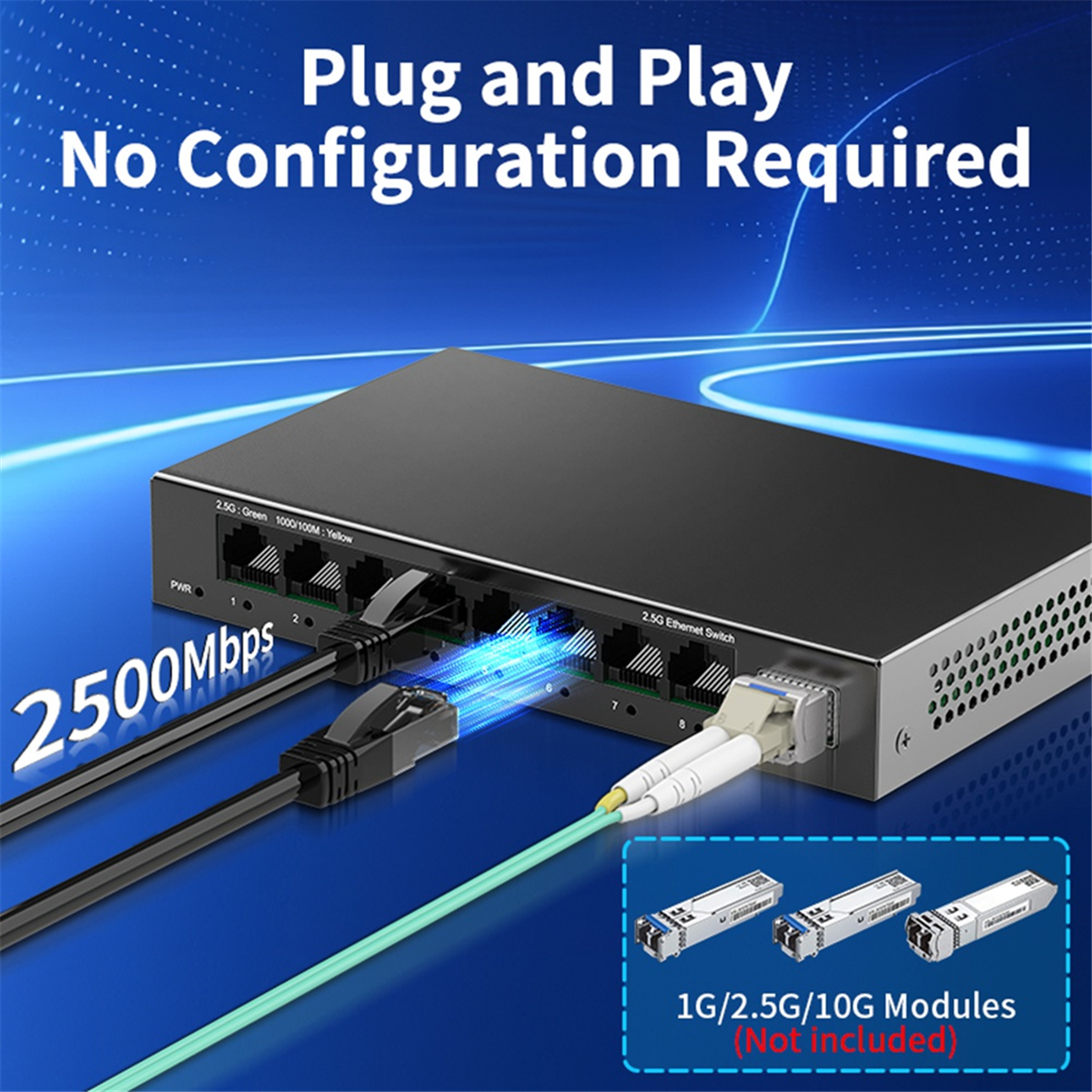 MARQ 2.5Gb 8 Port Network Swit - Ethernet Switch 8 Port ulasan dan harga