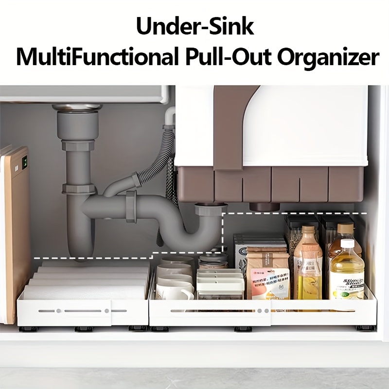 Pull Out Tray Organizer Kitche - Server Rack Shelf ulasan dan harga