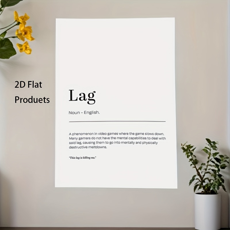 2D Flat, 1pc Minimalist Lag De - Office Print Tech ulasan dan harga