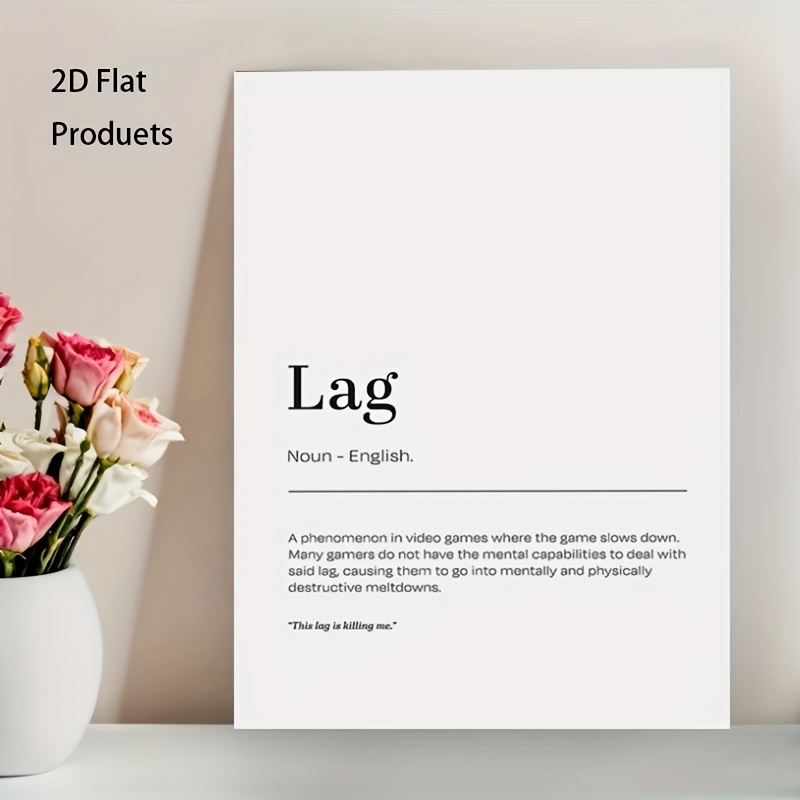 2D Flat, 1pc Minimalist Lag De - Office Print Tech ulasan dan harga
