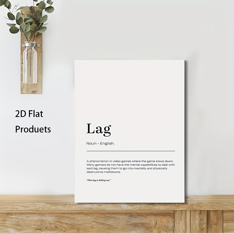 2D Flat, 1pc Minimalist Lag De - Office Print Tech ulasan dan harga