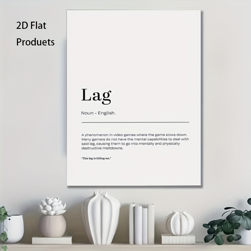 2D Flat, 1pc Minimalist Lag De - Office Print Tech ulasan dan harga